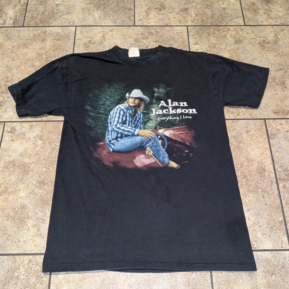 Alan Jackson Vintage 1996 Concert Tee Men's Large Ladies Xl